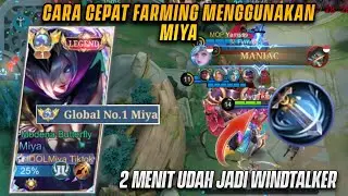 MIYA 2 MENIT JADI WINDTALKER? MIYA BEST BUILD DAN EMBLEM! - MLBB