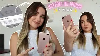 CAPACIDADE DA BATERIA EM 100% DEPOIS DE DOIS ANOS! 😱 QUAL É O SEGREDO? - ✨iPhone 7 plus✨