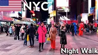NYC Lower East Side Night Walk : Union Square | 🇺🇸 America city new york 2023