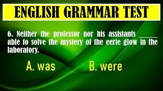 SUBJECT-VERB AGREEMENT REVIEWER | GRAMMAR TEST