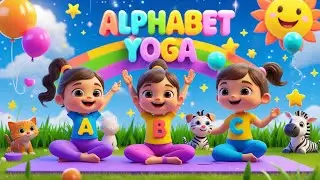 Alphabet Yoga for Kids 🧘 | ABC Yoga Poses A to Z | Fun Preschool Learning