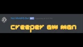 Creeper Aw man - Discord Meme