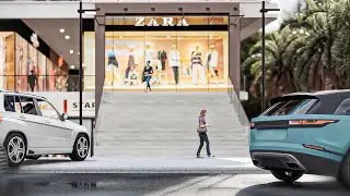 SMART CITY | Shopping Center | CINEMATIC WALKTHROUGH | Lumion