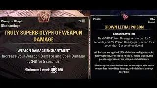 ESO Poisons vs  Enchants explained by Gilliam the Rogue