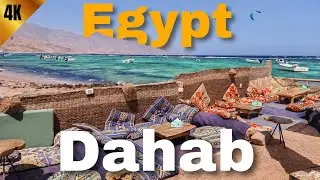 🇪🇬 The Most Relaxing Place in Egypt? Dahab Walking Tour 4K | Hidden Gem by The Red Sea