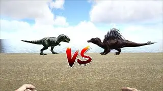 T-rex VS Spinosaurus | ARK Survival Evolved 2021 (UPDATED)