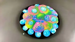 Acrylic Pour Painting🎨✨ Dive into the Artistic Abyss  The Four Cups