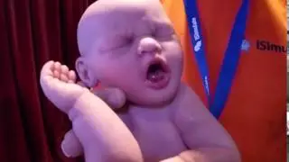 Real looking simulation baby manikin from Isimulate