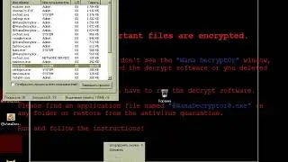 WannaCrypt On windows xp (7 theme) with 32 megs of ram
