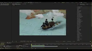 Diễn hoạt cảnh con tàu 3D bản đồ trong After Effects - 3D ship animation with route motion graphics