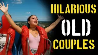 Her Dress 🎢 Transformed Into [USA] Chaos on the SlingShot Ride [UHA]  Luxury [4K] Shock 