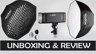 Godox SB-GUE80 80cm / 32 Inch Portable Octagon Honeycomb Grid Umbrella Speedlite Softbox with Mount