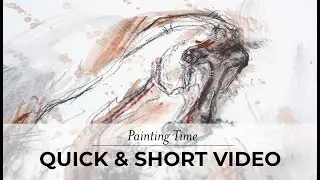 Making off of a horse sketch with pastels