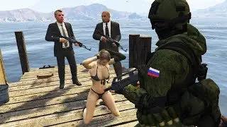 GTA 5 РУССКИЙ СПЕЦНАЗ СПАСАЕТ ДЕВУШКУ В ГТА 5! АРМИЯ ГТА 5