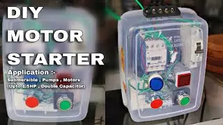 HOW TO MAKE A 1.5HP MOTOR STARTER || DIY SUBMERSHIBLE STARTER