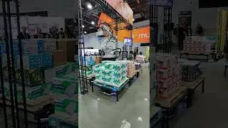Automate 2023 - Mujin / ABB - Mixed-case Palletizing with Mobile Robots