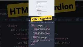 How to Create an Accordion Using HTML | 