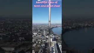 Beautiful view of Rhein river and City of Bonn