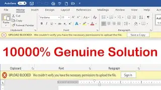 Upload Blocked. We couldn't verify you have the necessary permissions sign in