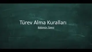 Bölümün Türevi
