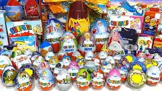 Мега Обзор! Распаковка 70 Яиц с Сюрпризом,Раритетные Наборы и Гигантские Яйца,Unboxing Surprise Eggs
