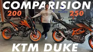 KTM Duke 200 vs Duke 250 II COMPARISION II PRICE - 