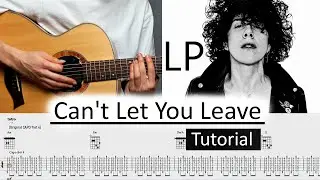 LP - Can't Let You Leave (Guitar tutorial)