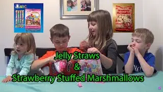Jelly Straws & Strawberry Stuffed Marshmallows