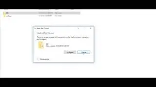 Item Not Found error - to Delete Undeletable Files & Folders in Windows