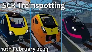 Trains At Stepford Central 10/02/2024 - SCR Trainspotting - Roblox Stepford County Railway