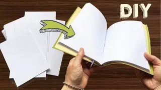 Cómo Hacer un CUADERNO de HOJAS SUELTAS y SIN Costura  👉  Encuadernación  Estilo MOLESKINE