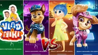 🔴Vlad and Niki🔵PAW PAW PATROL🟡INSIDE OUT🟣Skye | Tiles Hop
