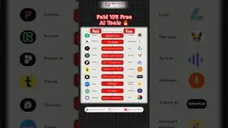 Paid VS Free AI Tools /#ytshorts #ai #aitools #freeaitools #shortsviral #shortsfeed #shorts #chatgpt