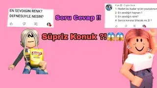 Soru Cevap|Süpriz Konuk|Roblox Türkçe|Beren Robloxta