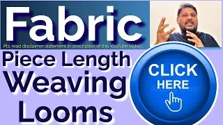 Weaving Fabric Piece Length | #weaving #fabric | Read disclaimer in description of this Video
