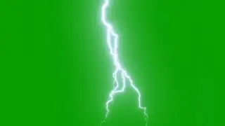 Thunderclap Green Screen | Lighting Strike Green Screen | Free to use |