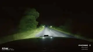 STEDI ST4K LED Light Bar - 8 inch | Driving Footage