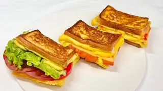 3 Ways to Make Egg Toast | Egg Sandwich | Egg Cheese Sandwich: Easy Breakfast Recipes