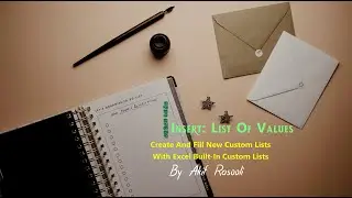 Create And Fill New Custom Lists With Excel Built In Custom Lists