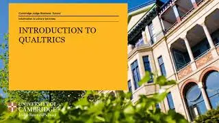 Introduction to Qualtrics