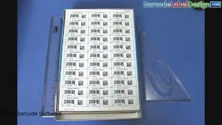 Create linear and 2D barcode label