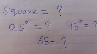 Maths trick  | Square of any  digit number | 1st Method | Square in 2 second #maths #education
