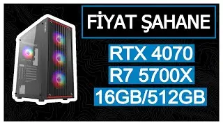 4070 EKRAN KARTLI EN İYİ HAZIR SİSTEM ! FİYAT PERFORMANS HAZIR MASAÜSTÜ OYUNCU BİLGİSAYARLARI !