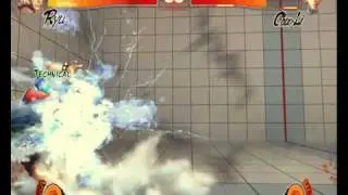 SF4: Ryu's Super vs. Chun Li's Ex Spinning Bird Kick