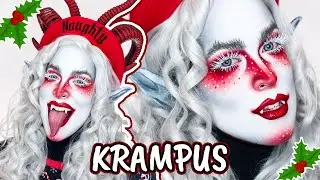WHITE KRAMPUS MAKEUP LOOK