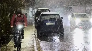 Almaty streets - First snow ❄️🍁
