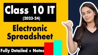 Electronic Spreadsheet Advanced Class 10  Information Technology Code 402 | Class 10 IT Unit 2