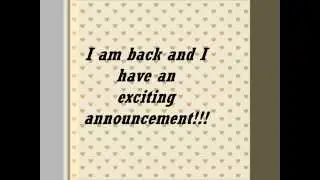 Exciting News!!!