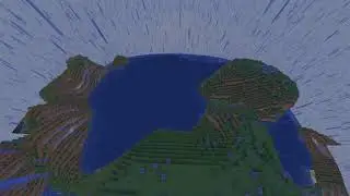 Minecraft crossing | World Curvature shader