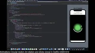Animations Circular motion 2d rotation and stroke reveal in SwiftUI 20201012